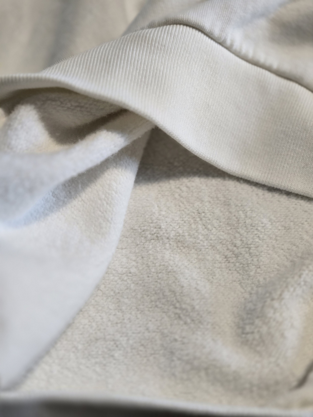 AllSaints White Cropped Sweatshirt with Crochet Shoulder Detailing - Picture 9 of 10